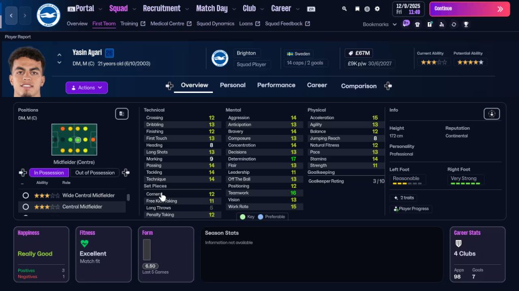 Football Manager 26 Touch Switch XCI screenshot