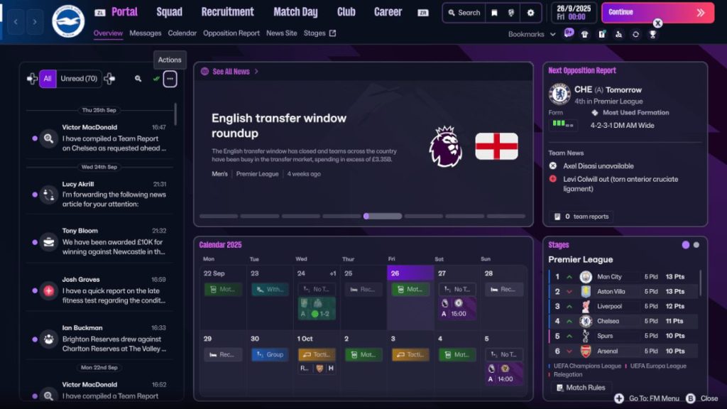 Football Manager 26 Touch Switch XCI screenshot